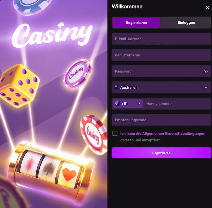 Casiny Casino reg